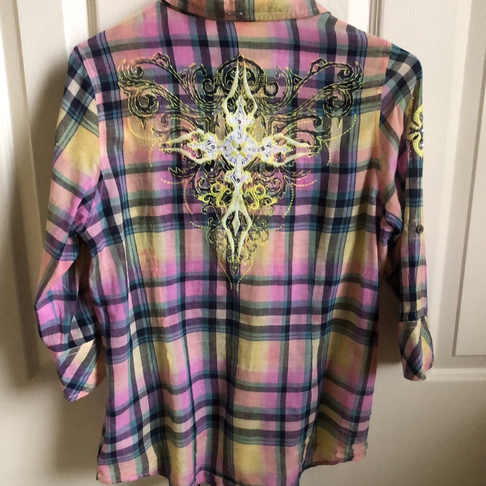 Roar Aquarius Western-Style Button Down - Picture 2 of 11